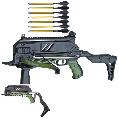 Buchner, pistol crossbow, model Sobek, 80 lbs, 7 aluminum arrows